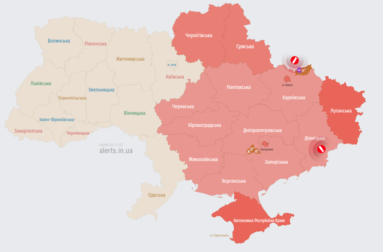 У Дніпрі пролунали вибухи на тлі загрози балістики